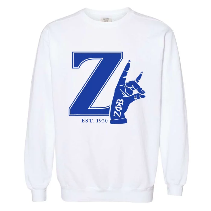 Zeta Phi Beta Sorority Est.1920 Sisterhood Garment-Dyed Sweatshirt