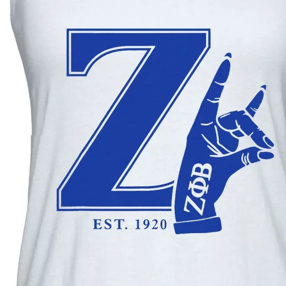 Zeta Phi Beta Sorority Est.1920 Sisterhood Ladies Essential Flowy Tank