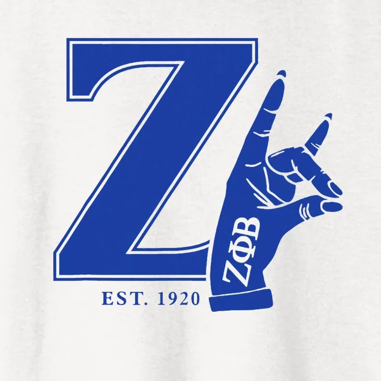 Zeta Phi Beta Sorority Est.1920 Sisterhood Women's Crop Top Tee