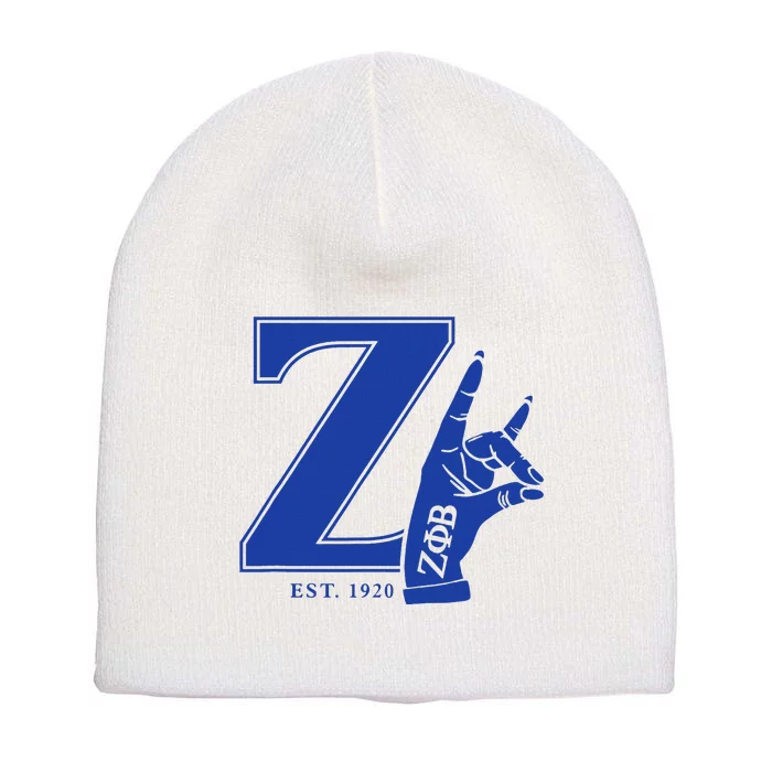 Zeta Phi Beta Sorority Est.1920 Sisterhood Short Acrylic Beanie