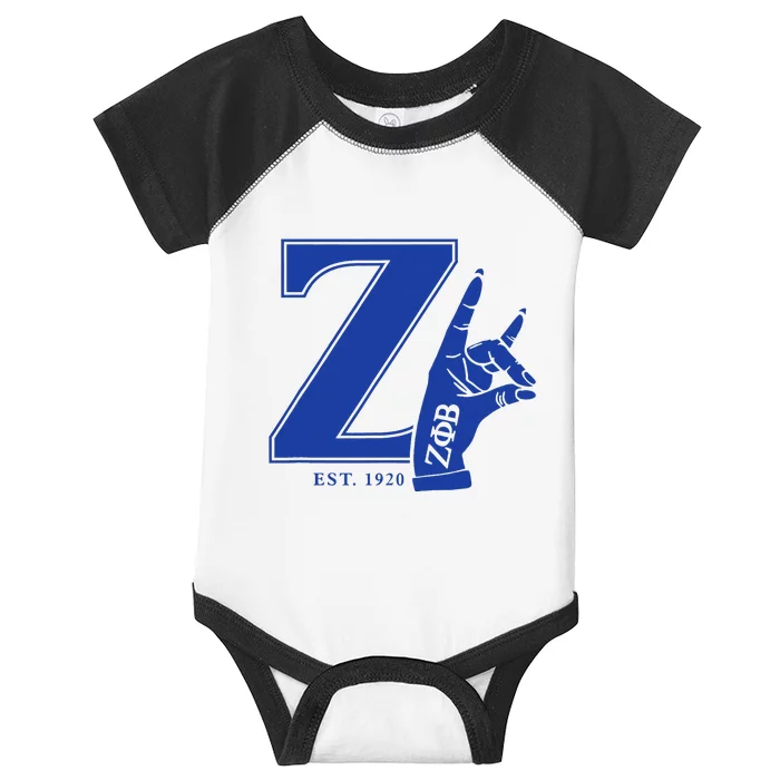 Zeta Phi Beta Sorority Est.1920 Sisterhood Infant Baby Jersey Bodysuit