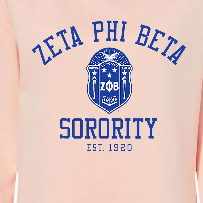 Zeta Phi Beta Sorority Est.1920 Sisterhood Womens California Wash Sweatshirt