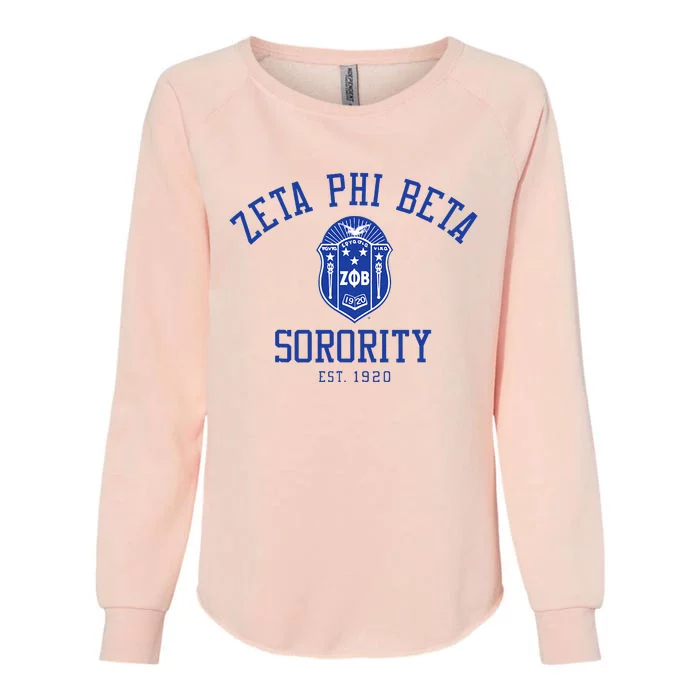 Zeta Phi Beta Sorority Est.1920 Sisterhood Womens California Wash Sweatshirt