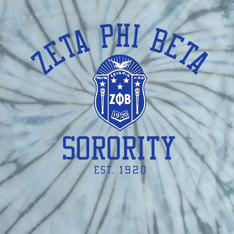 Zeta Phi Beta Sorority Est.1920 Sisterhood Tie-Dye T-Shirt