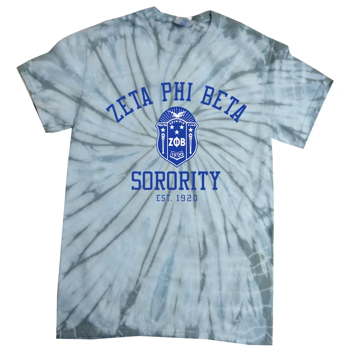 Zeta Phi Beta Sorority Est.1920 Sisterhood Tie-Dye T-Shirt