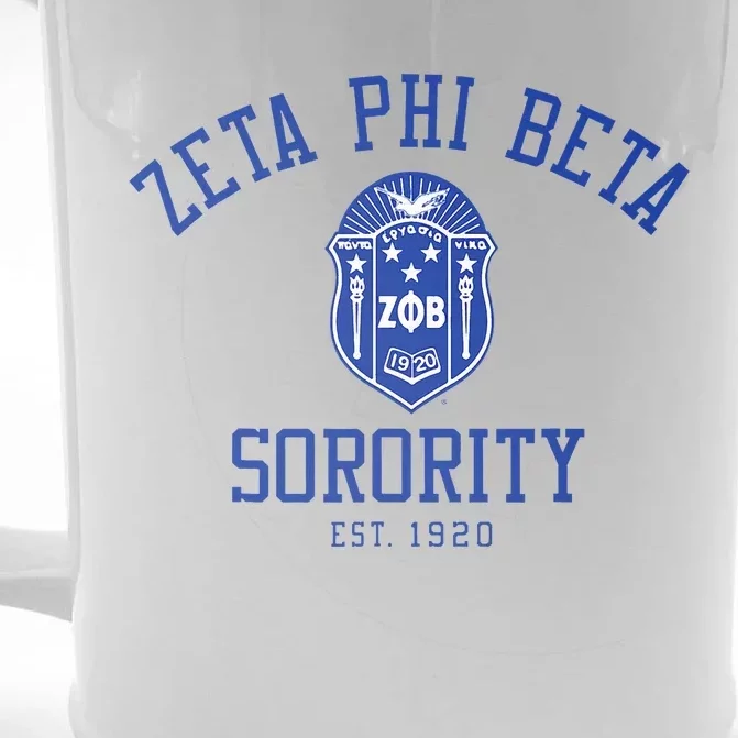 Zeta Phi Beta Sorority Est.1920 Sisterhood Front & Back Beer Stein