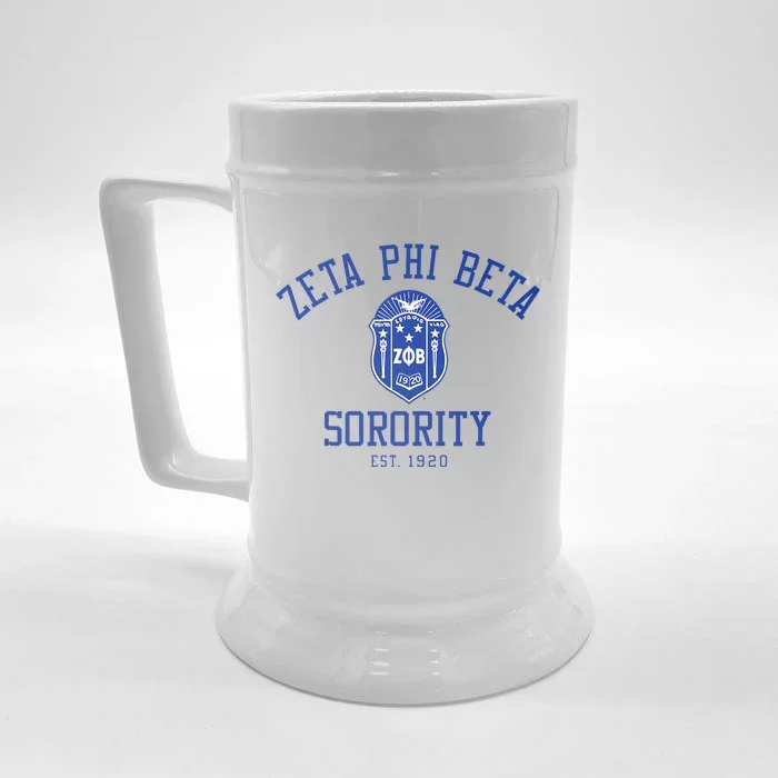 Zeta Phi Beta Sorority Est.1920 Sisterhood Front & Back Beer Stein