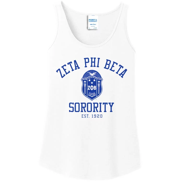 Zeta Phi Beta Sorority Est.1920 Sisterhood Ladies Essential Tank