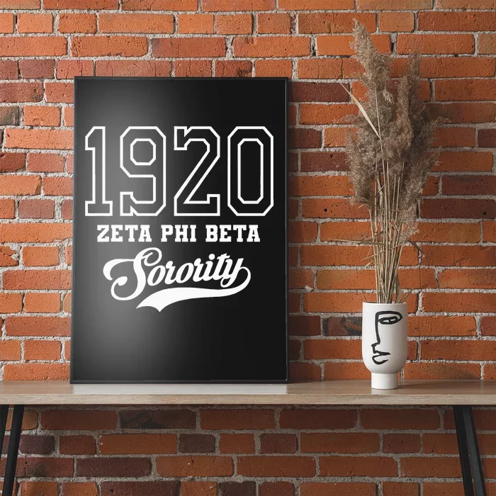 Zeta Phi Beta Sorority Est.1920 Sisterhood Poster