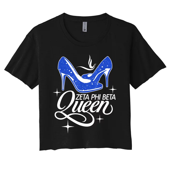 Zeta Phi Beta Sorority Sisterhood Women's Crop Top Tee