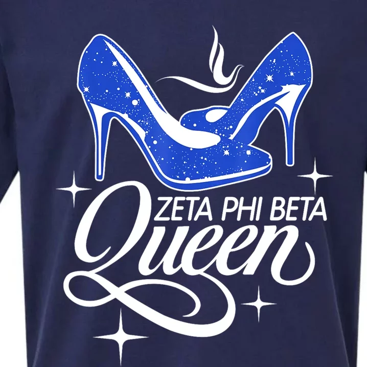 Zeta Phi Beta Sorority Sisterhood Sueded Cloud Jersey T-Shirt