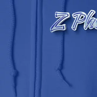 Z Phi B Zeta Meaningful Gift Full Zip Hoodie