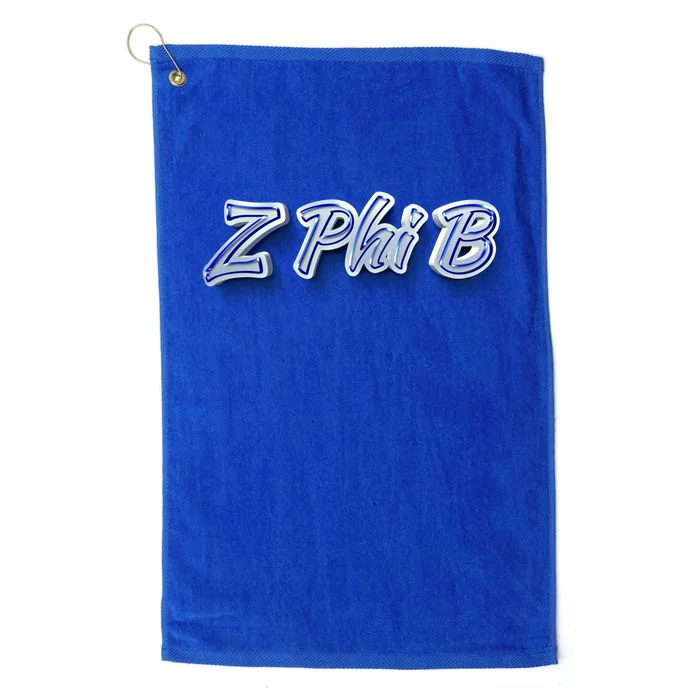 Z Phi B Zeta Meaningful Gift Platinum Collection Golf Towel