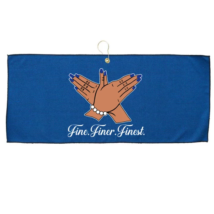 Zeta Phi Beta Sorority Sisterhood Large Microfiber Waffle Golf Towel