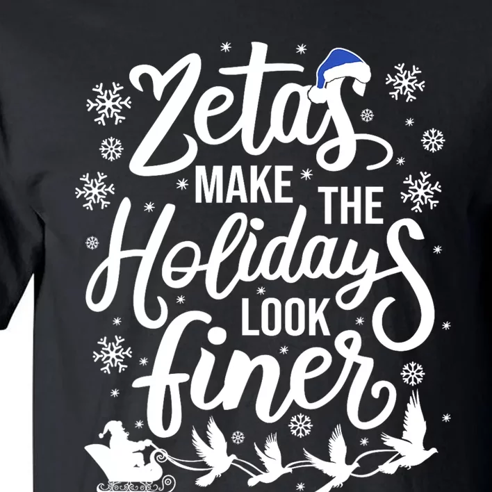 Zeta Phi Beta Sorority Sisterhood Christmas Tall T-Shirt