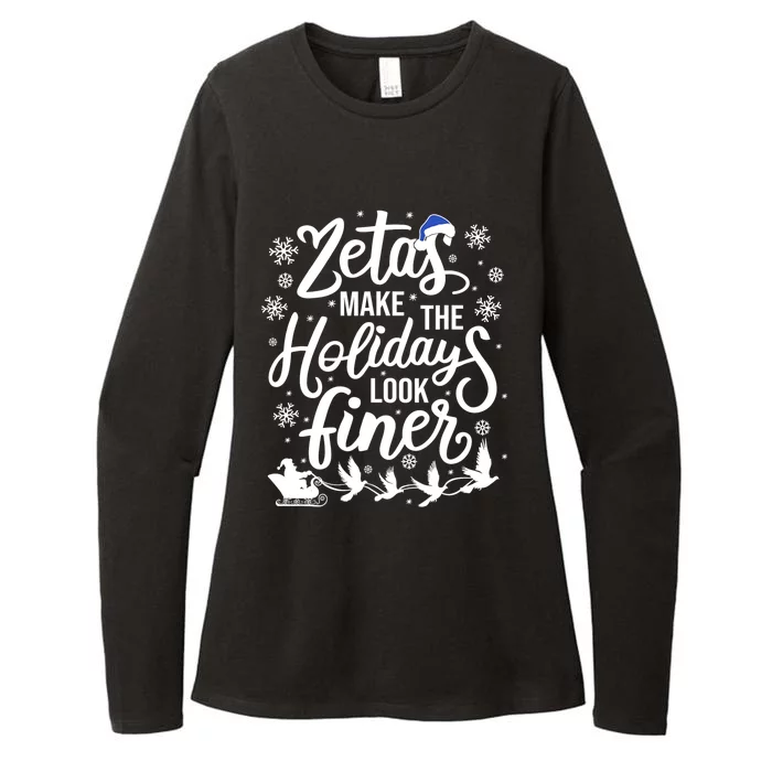 Zeta Phi Beta Sorority Sisterhood Christmas Womens CVC Long Sleeve Shirt