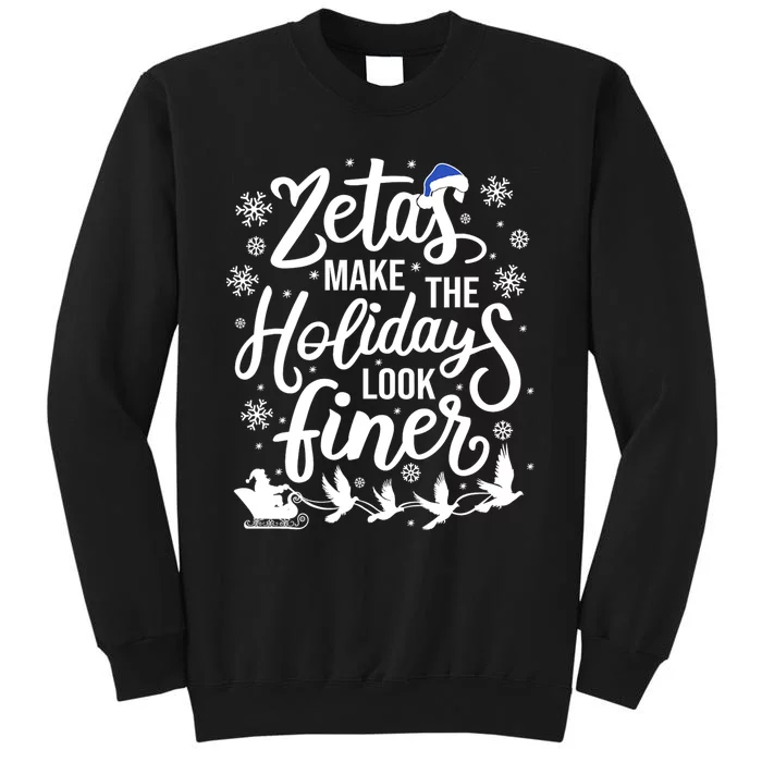 Zeta Phi Beta Sorority Sisterhood Christmas Tall Sweatshirt