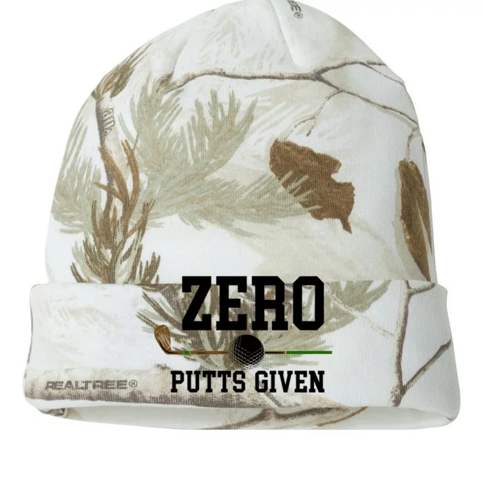 Zero Putts Given Golfer Golf Player Jokes Funny Golf Great Gift Kati - 12in Camo Beanie