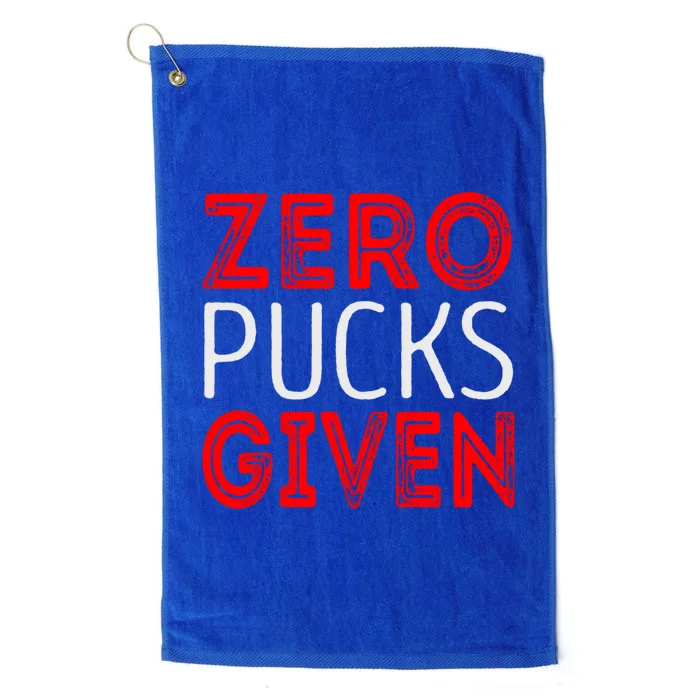 Zero Pucks Given Meaningful Gift Platinum Collection Golf Towel