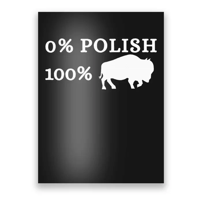 Zero Percent Polish 100 Percent Buffalo Poster