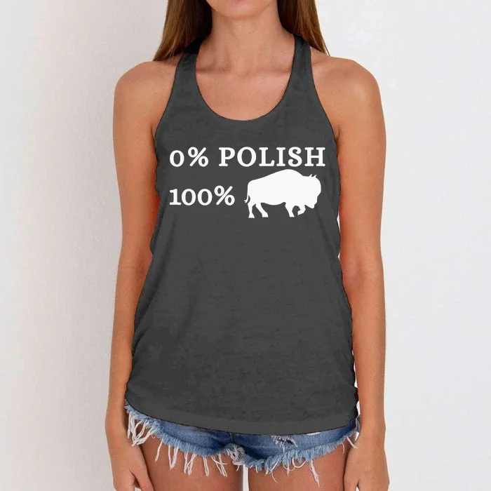 Zero Percent Polish 100 Percent Buffalo Women's Knotted Racerback Tank