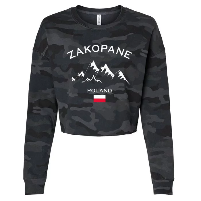 Zakopane Poland Ski Resort Tatra Mountains Skiing Cropped Pullover Crew