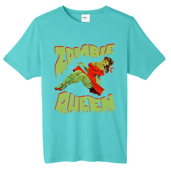 Zombie Pin Up Halloween Queen Cute Costume Apocalypse ChromaSoft Performance T-Shirt