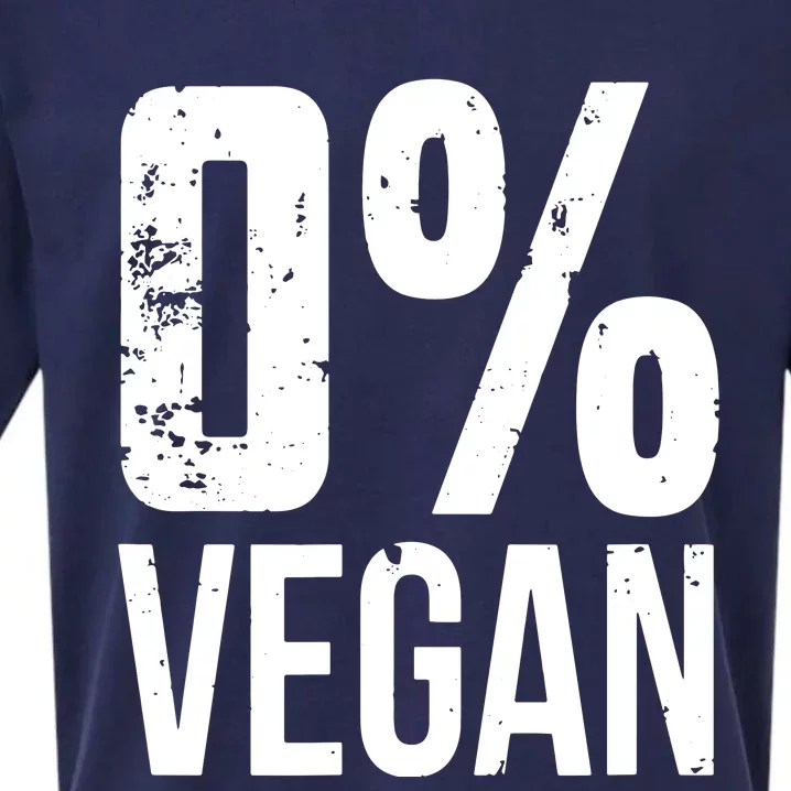 Zero Percent Vegan Funny BBQ Carnivore Meat Eater Sueded Cloud Jersey T-Shirt