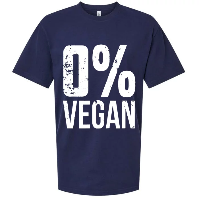 Zero Percent Vegan Funny BBQ Carnivore Meat Eater Sueded Cloud Jersey T-Shirt