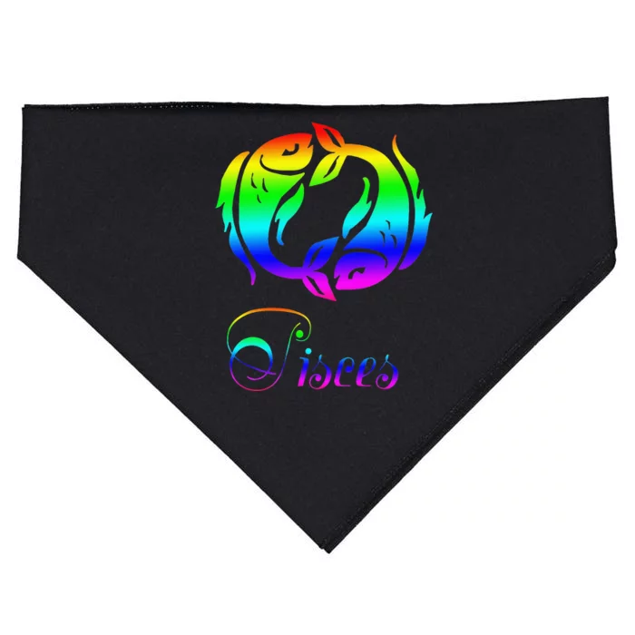 Zodiac Pisces USA-Made Doggie Bandana