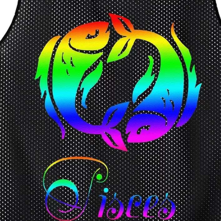 Zodiac Pisces Mesh Reversible Basketball Jersey Tank