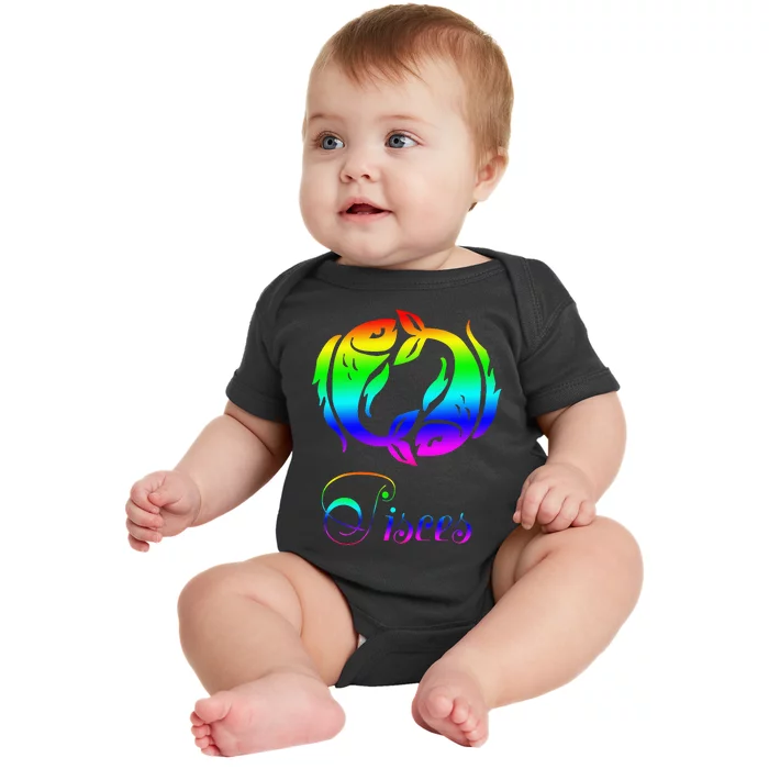 Zodiac Pisces Baby Bodysuit