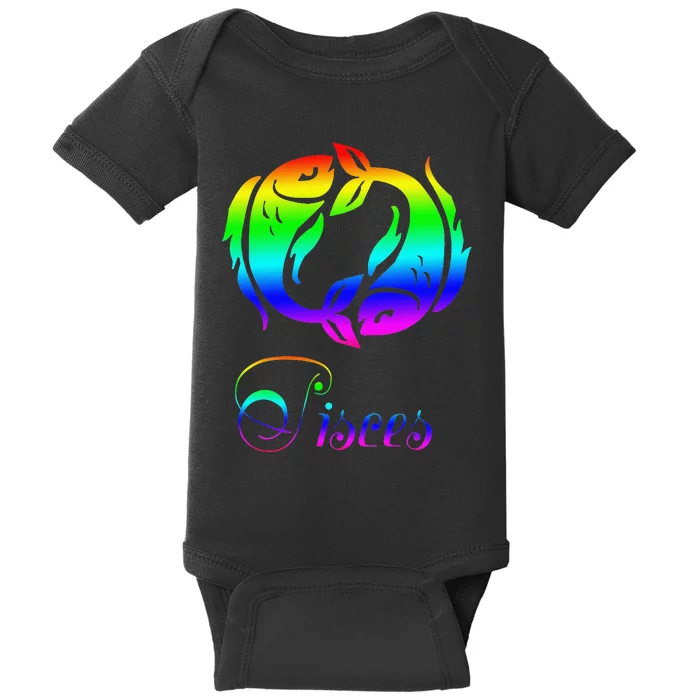 Zodiac Pisces Baby Bodysuit