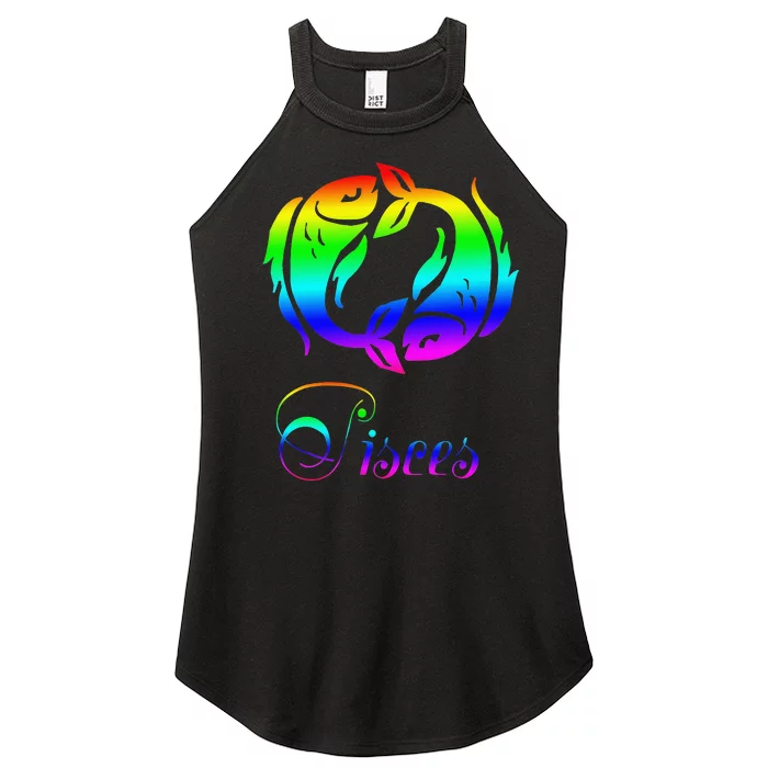 Zodiac Pisces Women’s Perfect Tri Rocker Tank