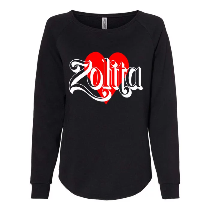 Zolita Queen Of Hearts Womens California Wash Sweatshirt