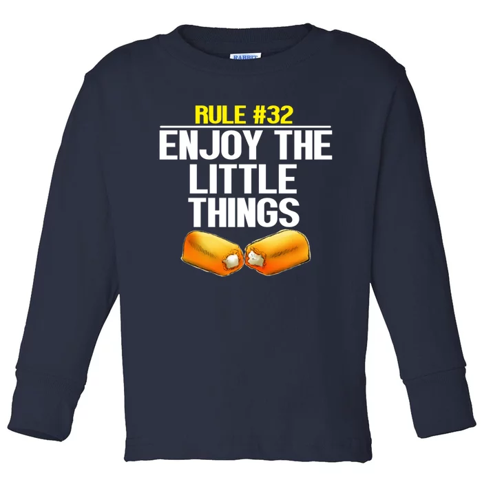 Zombieland Rule 32 Enjoy The Little Things Toddler Long Sleeve Shirt