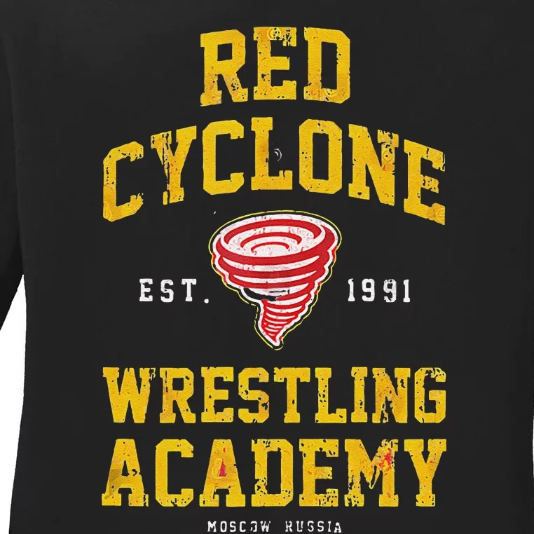 Zangief Red Cyclone Wrestling Academy Design Ladies Long Sleeve Shirt