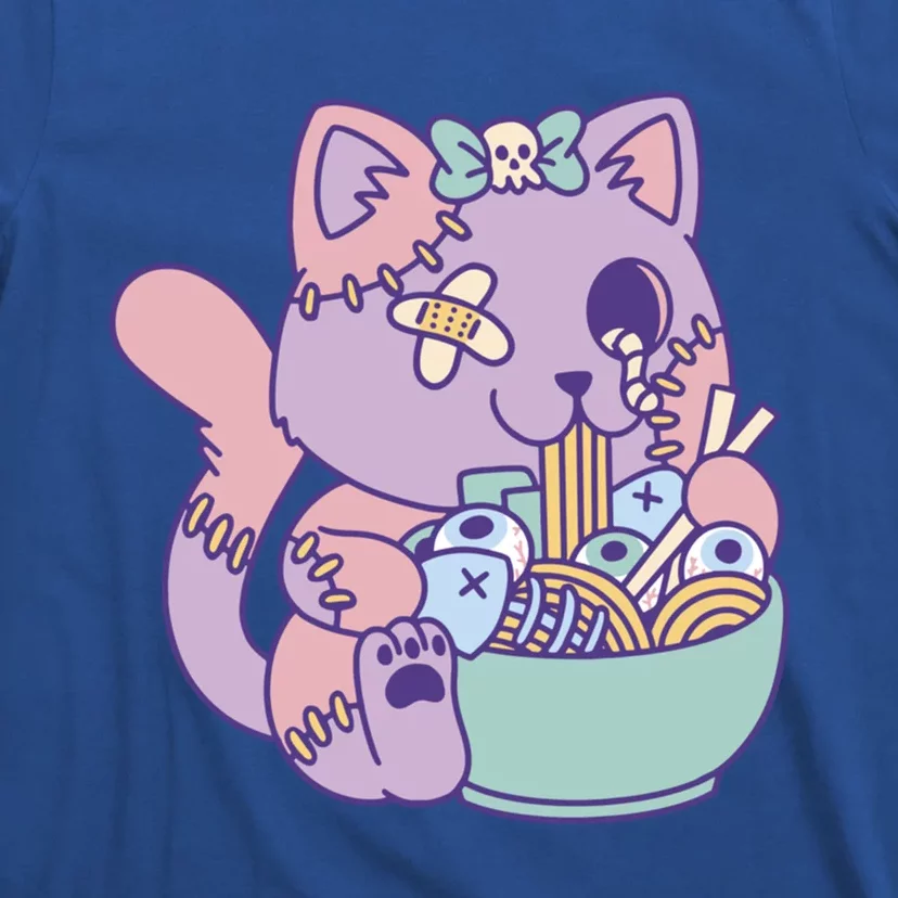 Zombie Ra Cat Witchy Witch Vibes Horror Funny Pastel Goth Gift T-Shirt