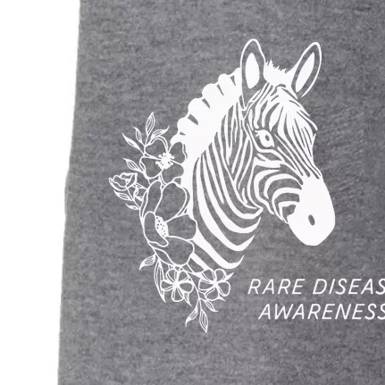 Zebra Rare Disease Awareness Rare Disease Doggie 3-End Fleece Hoodie