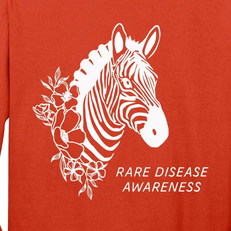 Zebra Rare Disease Awareness Rare Disease Tall Long Sleeve T-Shirt