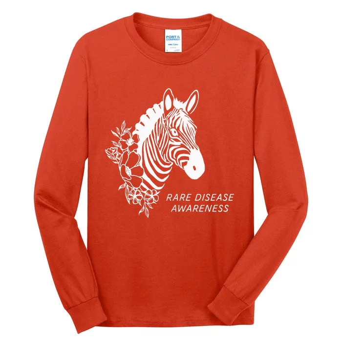 Zebra Rare Disease Awareness Rare Disease Tall Long Sleeve T-Shirt