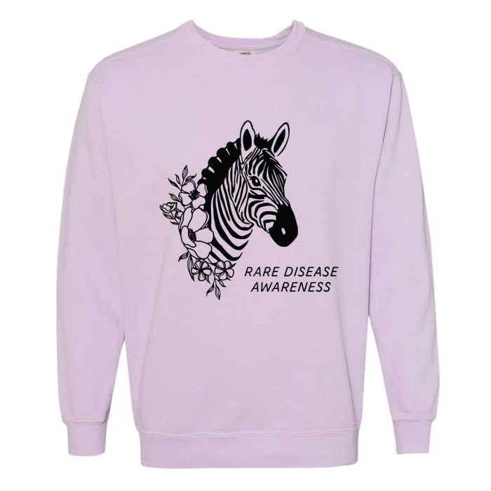 Zebra Rare Disease Awareness Rare Disease Garment-Dyed Sweatshirt