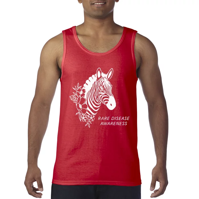 Zebra Rare Disease Awareness Rare Disease Tank Top