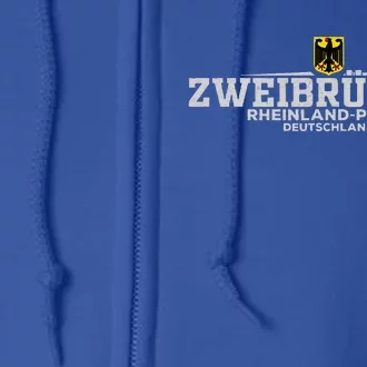 Zweibrucken Rheinland Pfalz Deutschland Germany Full Zip Hoodie