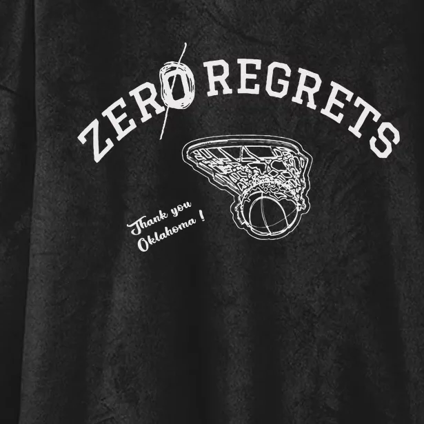 Zero Regrets Thank You Oklahoma Hooded Wearable Blanket