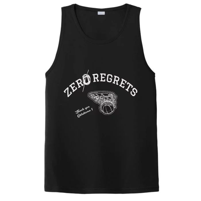 Zero Regrets Thank You Oklahoma Performance Tank