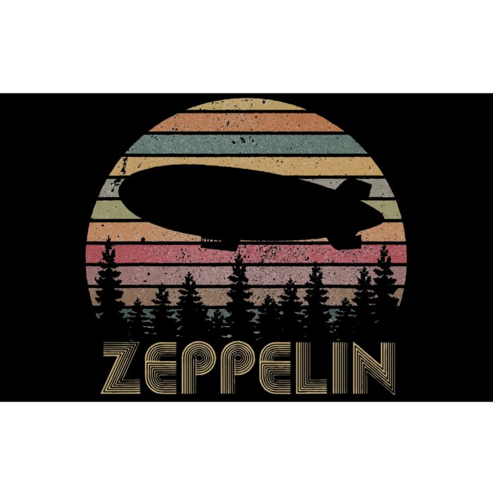 Zeppelin Retro Vintage Sunset 70s 80s Distressed Dirigible Bumper Sticker