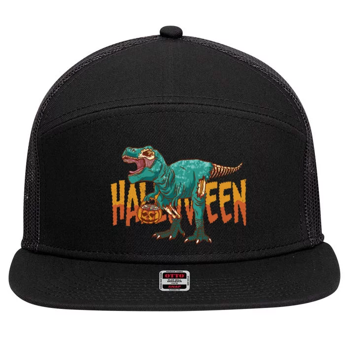 Zombie Rex 7 Panel Mesh Trucker Snapback Hat