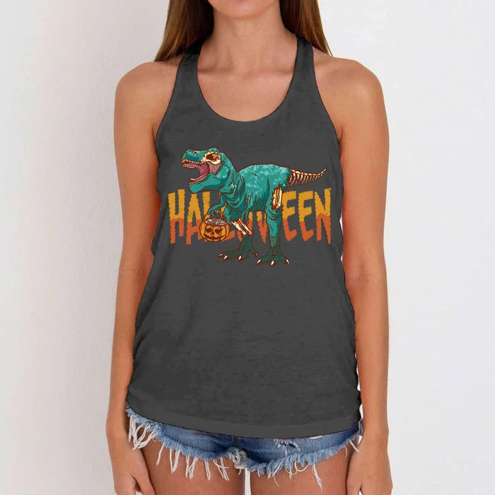 Zombie Rex Women's Knotted Racerback Tank