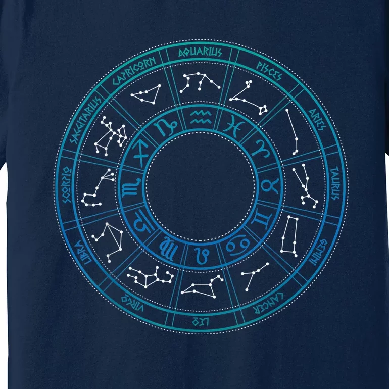 Zodiac Signs Astrology Horoscope Lover Astrological Symbols Premium T-Shirt